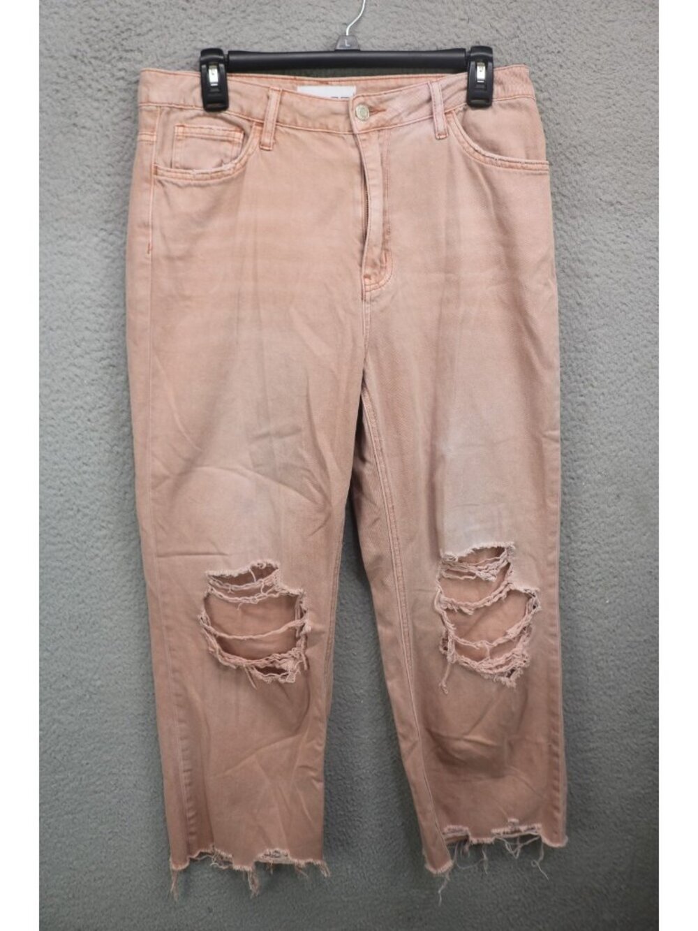 Vervet Light Brown Distressed Wide‎ Leg Jeans-Size 29-Grunge